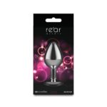 нальна пробка NS Novelties Rear Assets - Silver - Medium - Pink Gem